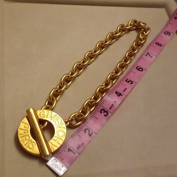 Givenchy Vintage Paris Chunky Chain Necklace Faux Pearls - Picture 5 of 17